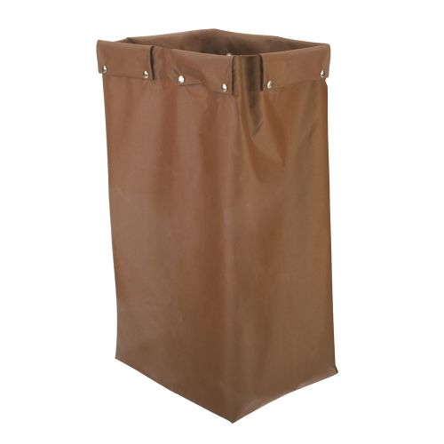 Forbes® Housekeeping Cart Bag Fold Over Flaps, 13x20x32, Nylon Brown